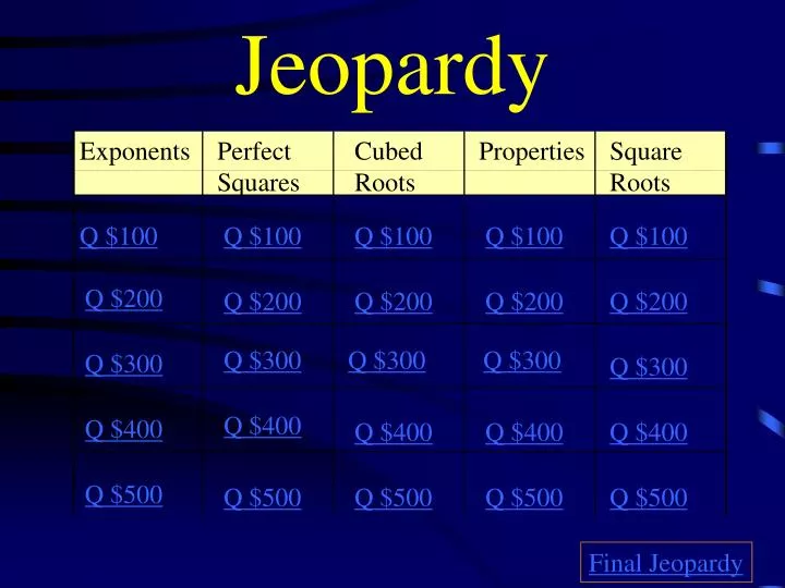 jeopardy