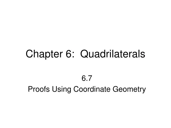 chapter 6 quadrilaterals