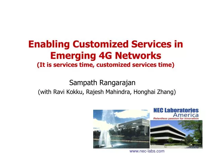 enabling customized services in emerging 4g networks it is services time customized services time