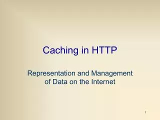 Caching in HTTP