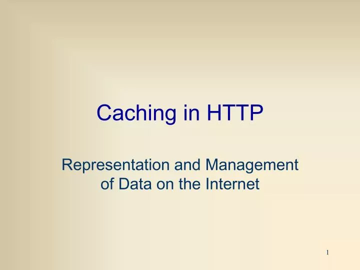 caching in http