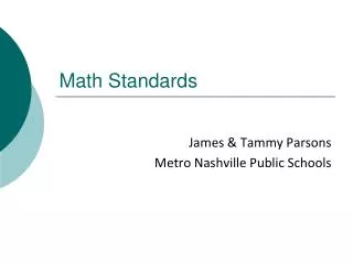 math standards