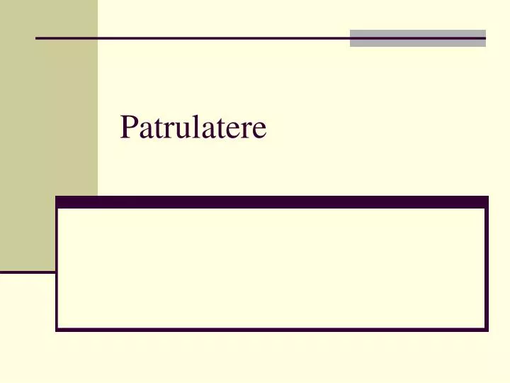 patrulatere