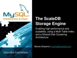The ScaleDB Storage Engine