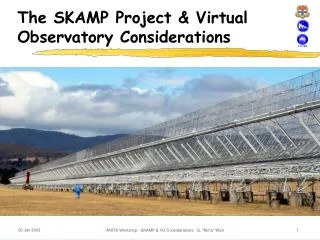 The SKAMP Project &amp; Virtual Observatory Considerations