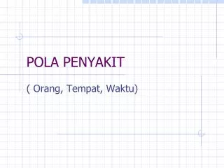 pola penyakit