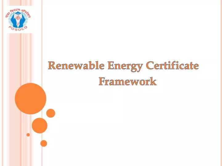 renewable energy certificate framework