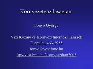 k rnyezetgazdas gtan