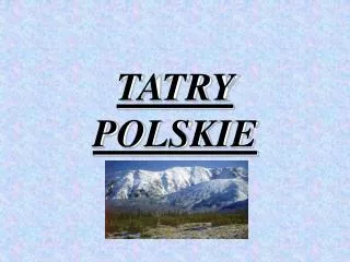 tatry polskie