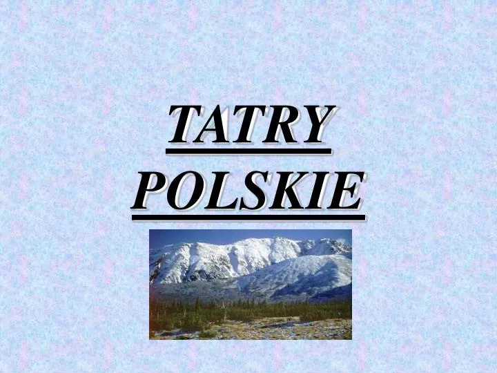 tatry polskie