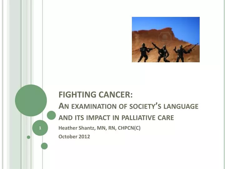fighting cancer an examination of society s language and its impact in palliative care