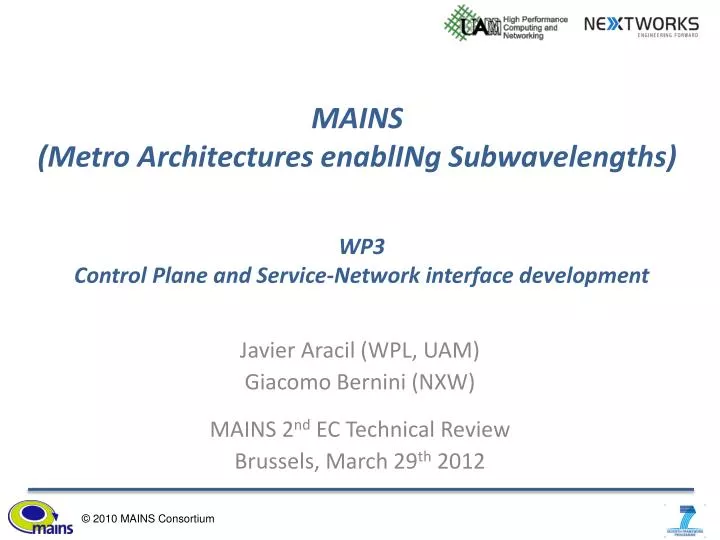 mains metro architectures enabling subwavelengths