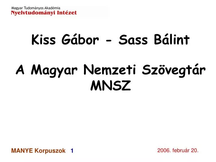 kiss g bor sass b lint a magyar nemzeti sz vegt r mnsz