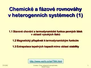 chemick a f zov rovnov hy v heterogenn ch syst mech 1