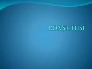 konstitusi