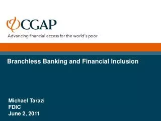 Branchless Banking and Financial Inclusion