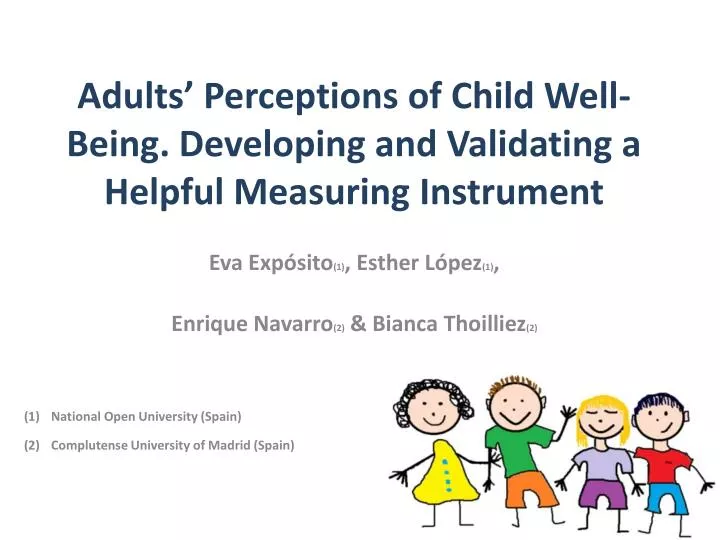 adults perceptions of child well being developing and validating a helpful measuring instrument