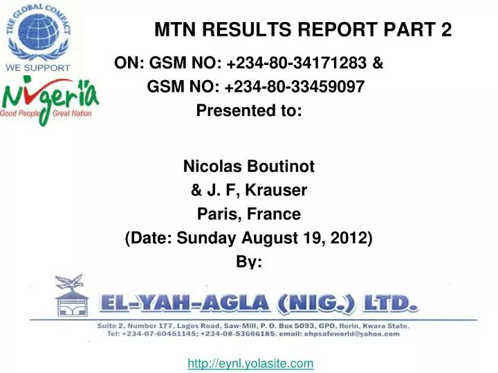 mtn results report part 2