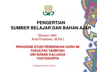 pengertian sumber belajar dan bahan ajar