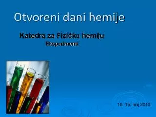 otvoreni dani hemije