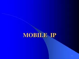 MOBILE IP