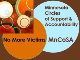 Minnesota Circles of Support &amp; Accountability