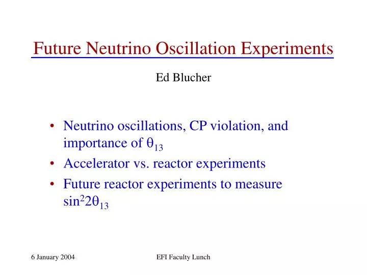 future neutrino oscillation experiments