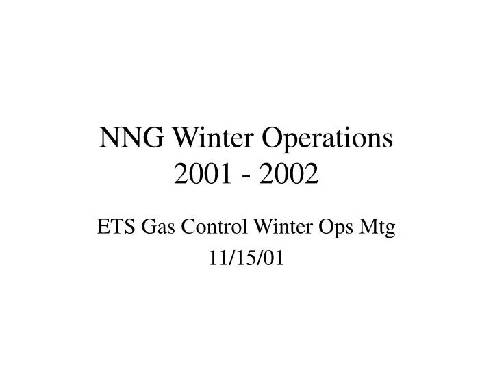 nng winter operations 2001 2002