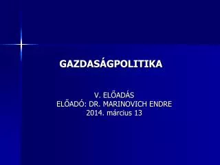 gazdas gpolitika