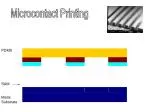 Advanced Microcontact Printing Techniques using PDMS for Metal Substrate Applications - slide 1
