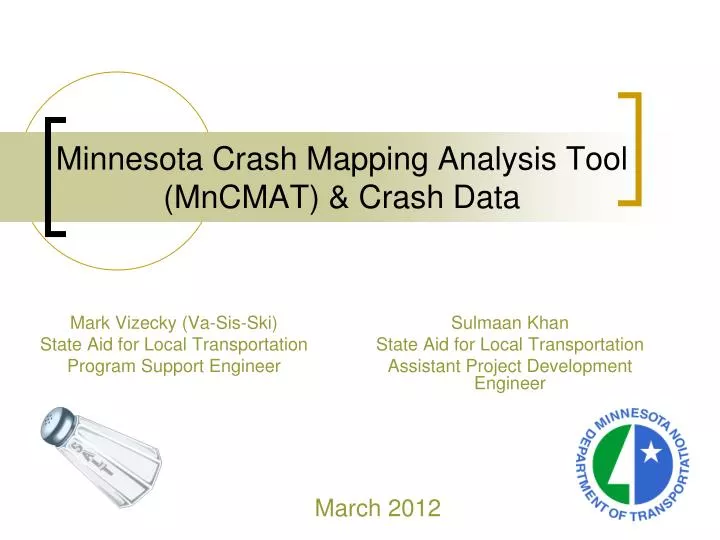 minnesota crash mapping analysis tool mncmat crash data