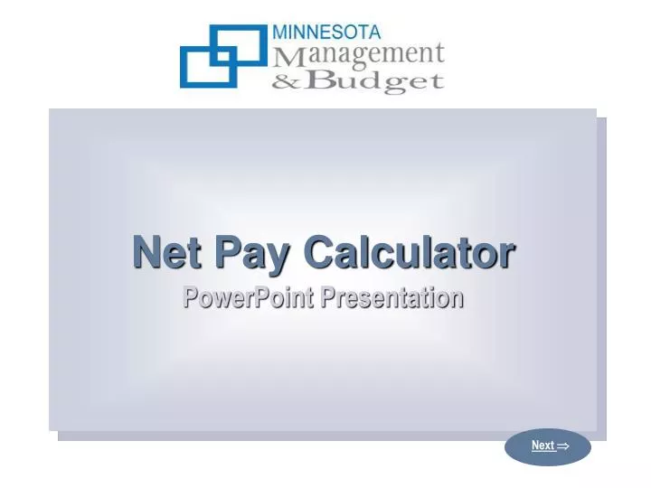 net pay calculator powerpoint presentation
