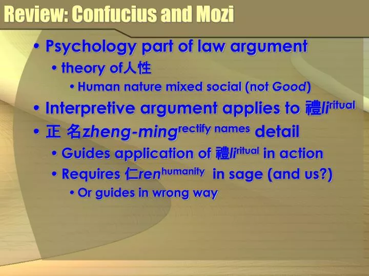 review confucius and mozi