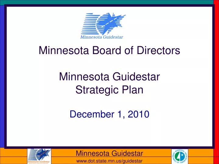 minnesota board of directors minnesota guidestar strategic plan