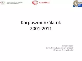 korpuszmunk latok 2001 2011