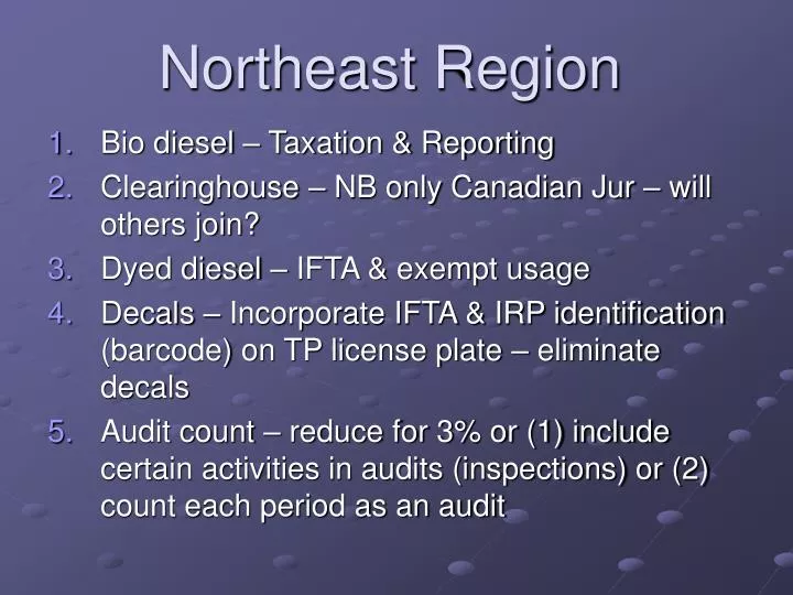 northeast region