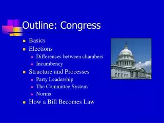 Outline: Congress