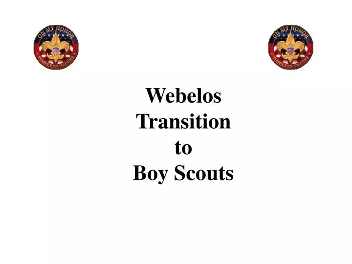 webelos transition to boy scouts