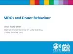 Simon Scott, OECD International Conference on MDG Statistics, Manila, October 2011 - slide 1