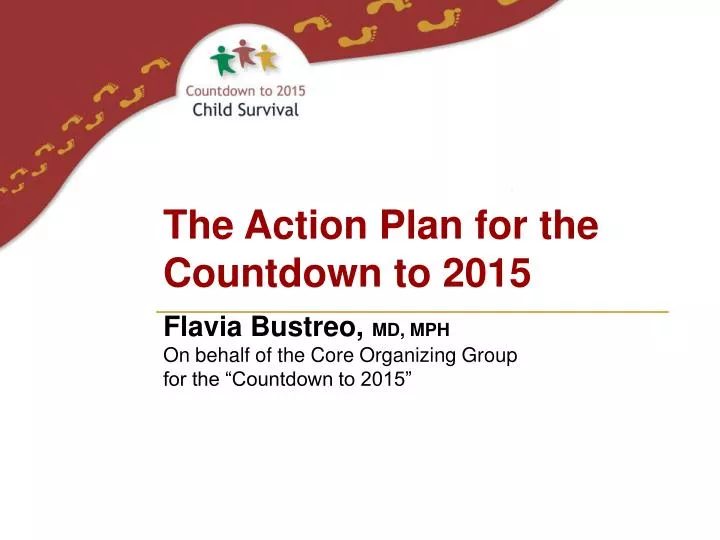 the action plan for the countdown to 2015