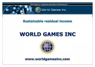 WORLD GAMES INC