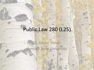 Public Law 280 (L25)
