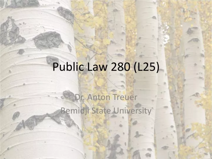 public law 280 l25