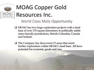 MOAG Copper Gold Resources Inc.