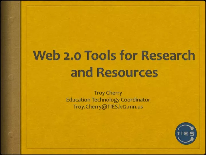 web 2 0 tools for research and resources