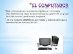 EL COMPUTADOR - slide 1