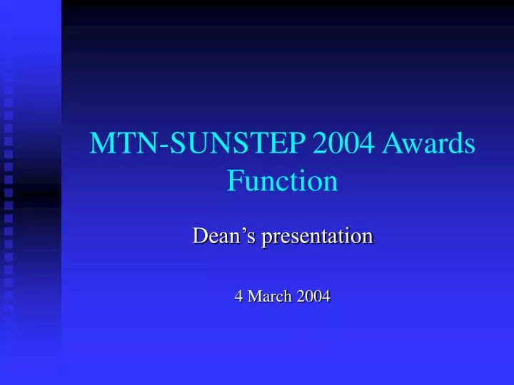 mtn sunstep 2004 awards function
