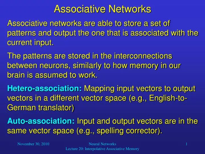 associative networks