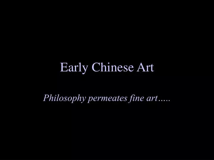 early chinese art