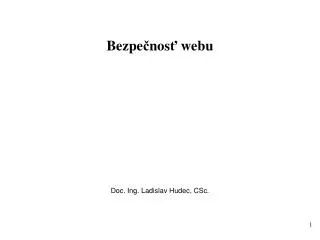 bezpe nos webu